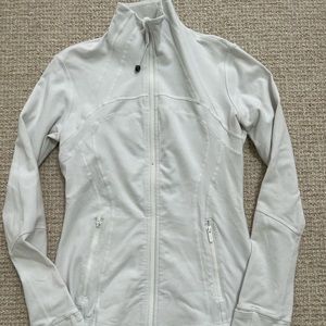 Lululemon White Zip Up